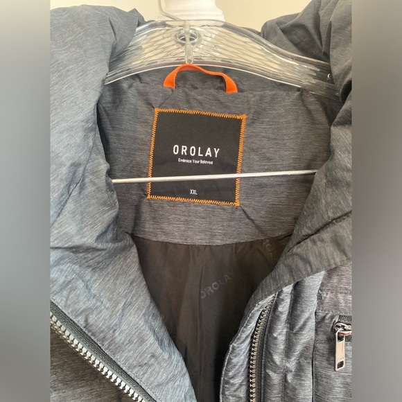 Orolay Women's Quilted Down Filled Mid Length Overcoat Darkgrey SZ XXL - Picture 8 of 10